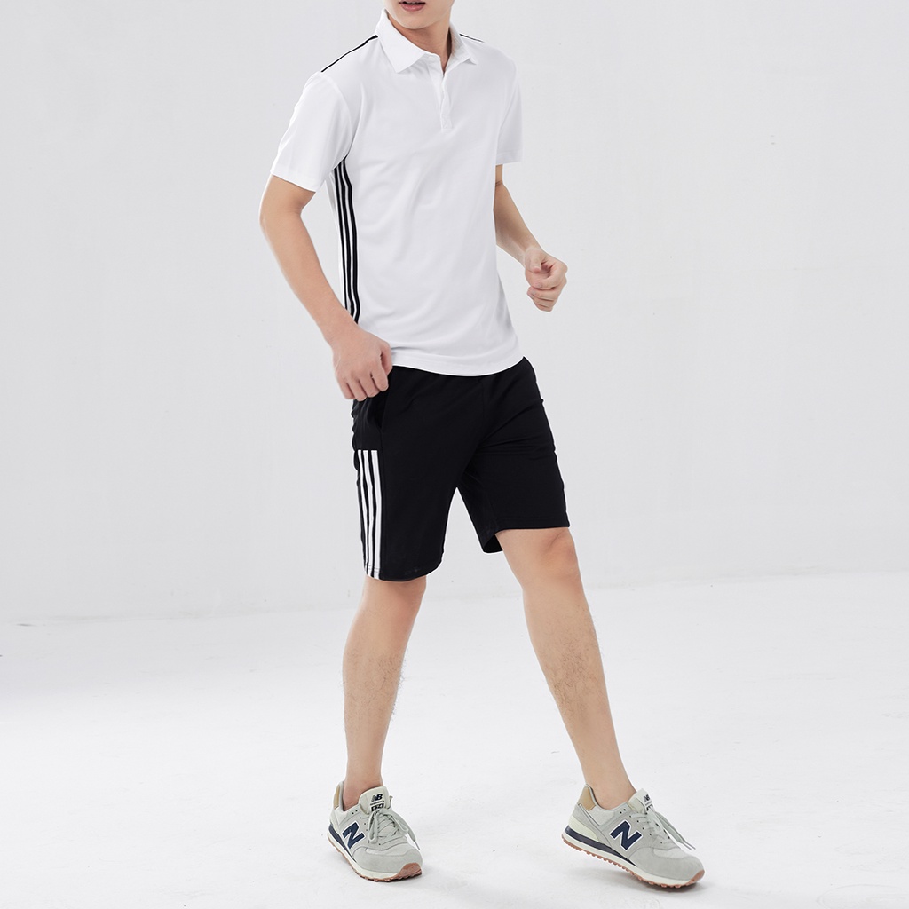 Bộ Thể Thao Nam Polo Cổ Bẻ Cotton Spandex Co Giãn Form Trẻ Trung - ROUGH