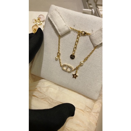 Vòng đeo tay mẫu mới của Dior CD Petit Pearl Star Bracelet 2022 cao cấp lắc tay nữ siêu xinh