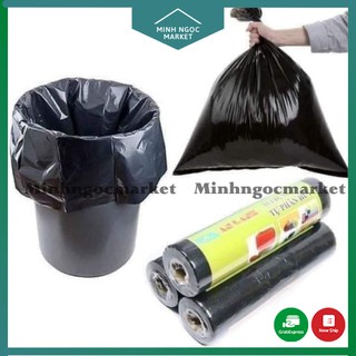 Cuộn túi đựng rác màu đen tự phân hủy siêu dai