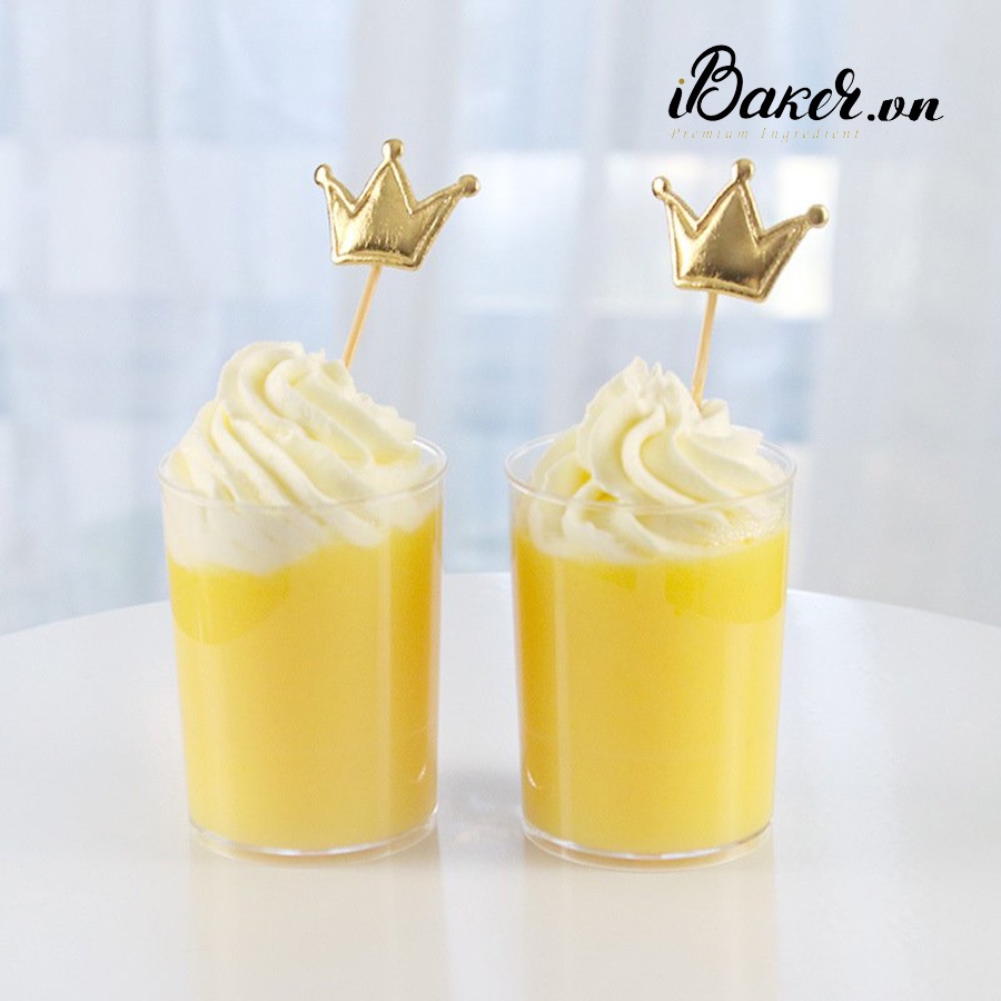 [Set 10] Ly nhựa PS hình trụ tròn có nắp cầu 6080 làm bánh mousse/ tiramisu/ pana cotta