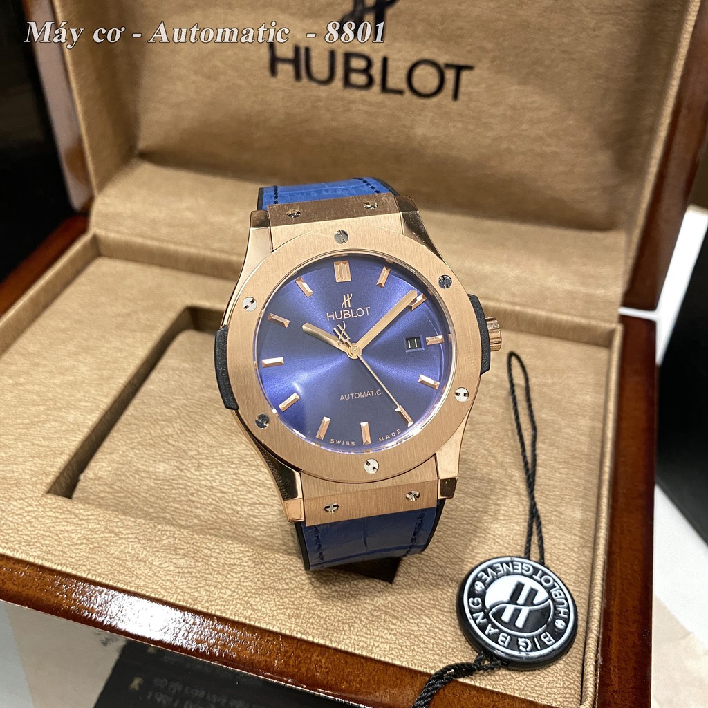 [Máy cơ] Đồng hồ nam Hublot máy cơ cao cấp chống nước, máy nhật xịn bảo hành 24 tháng | BigBuy360 - bigbuy360.vn