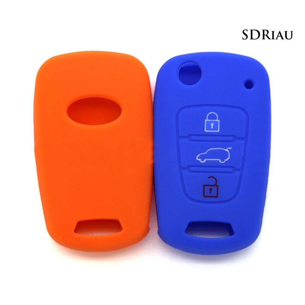 Vỏ Bọc Chìa Khóa 3 Nút Bằng Silicon Cho Hyundai Accent Elantra Sonata I20 I30 Ix35