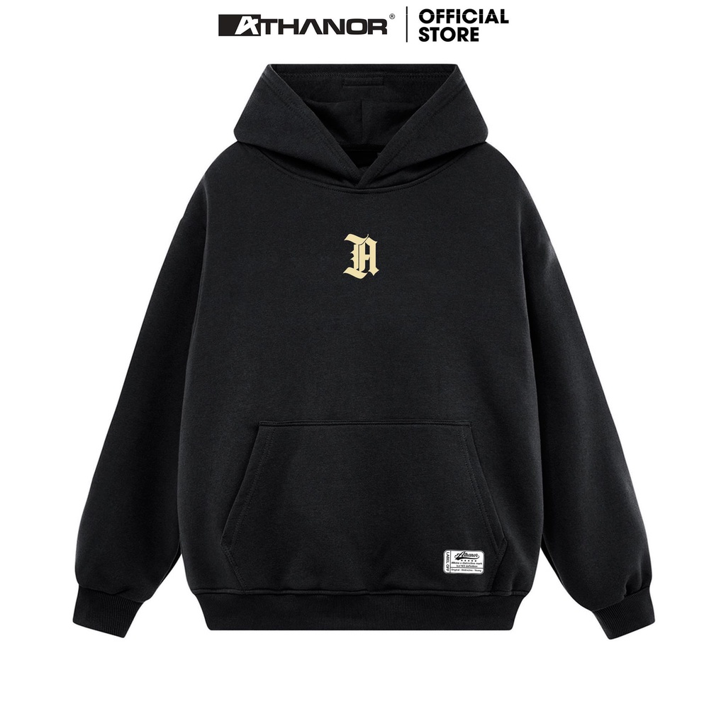 [Mã FADEP0610 giảm 10k đơn 99k] Áo hoodie Athanor form rộng mũ 2 lớp tay phồng chất nỉ bông 100%cotton premium mẫu in mũ