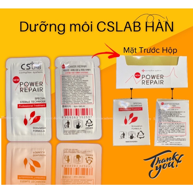 Dưỡng Hàn Cslab Dưỡng Ẩm Da Hộp 1 Gói Lẻ