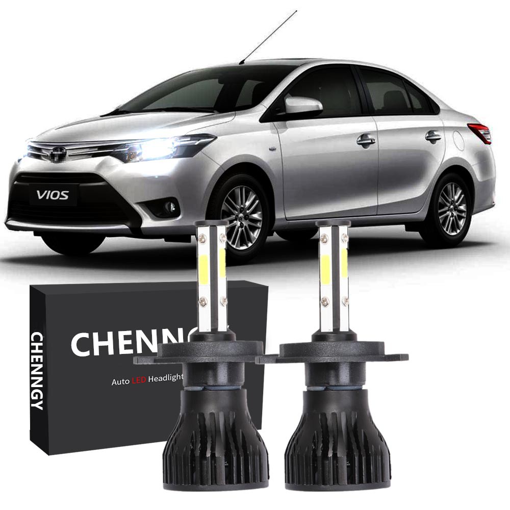 Set 2 Bóng Đèn Pha H4 6000k H4 Cho Xe Toyota Vios E Spec