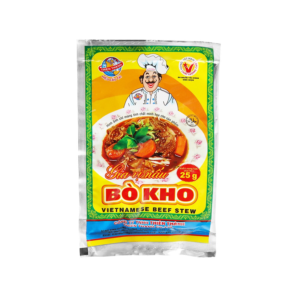 Gia vị nấu bò kho Thiên Thành (ướp 1.5kg thịt)