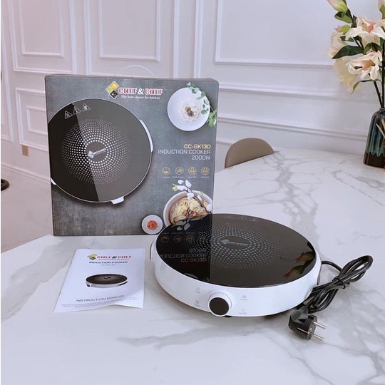 𝐁𝐄̂́𝐏 𝐓𝐔̛̀ CHEF&CHEF CC-GK13D COOKER NÚM XOAY 9 MỨC NHIỆT