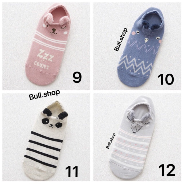 Set 16 đôi - 16 mẫu tất tai thú