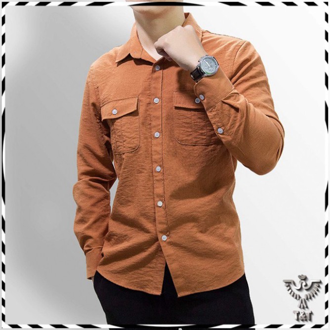 Áo sơ mi nam chất đũi xước phong cách trẻ trung đẹp vip | BigBuy360 - bigbuy360.vn