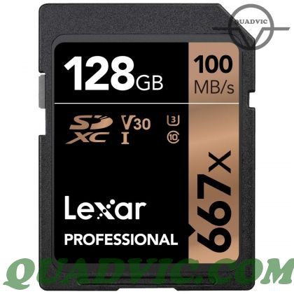 Thẻ nhớ 64GB 128GB 256GB SDXC Lexar Professional 667x 100MB/s quay phim 8K Quadvic.com