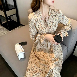 váy hoa lụa tay bèo xinh xắn