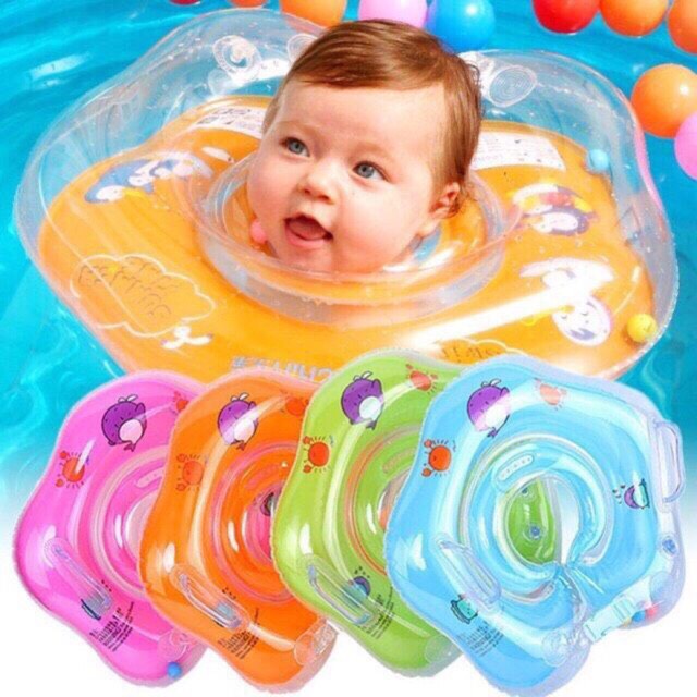 PHAO BƠI ĐỠ CỔ ĐA SẮC MÀU AN TOÀN CHO BÉ