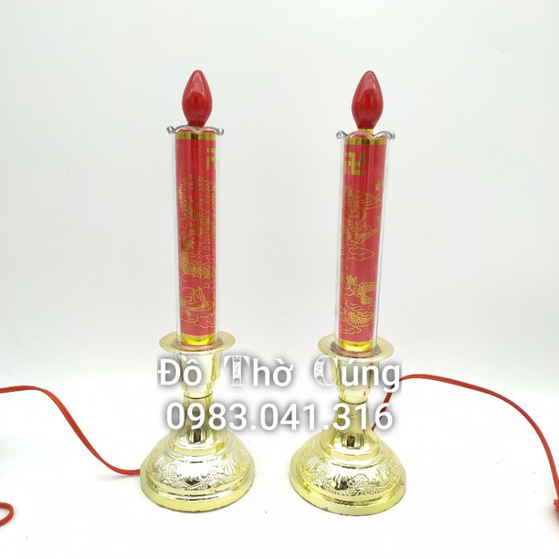 Đèn thờ hình cây nến (giá bán theo đôi)