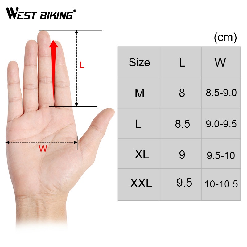 Đôi găng tay xỏ ngón WEST BIKING giữ ấm thích hợp khi chạy xe đạp vào mùa đông cao cấp