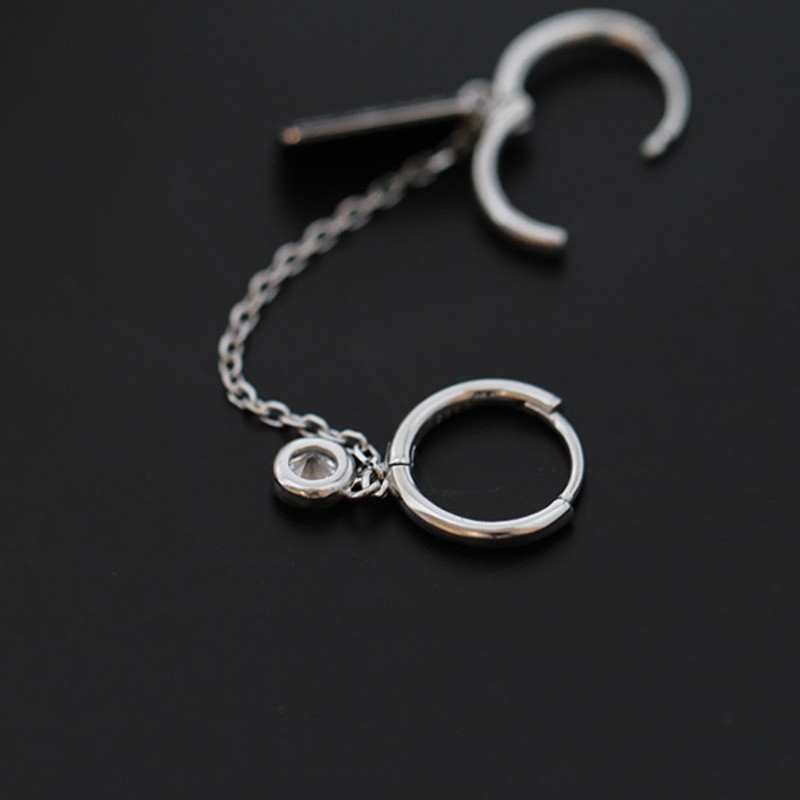 Đôi Khuyên Tai Vòng Tròn Đôi Cá Tính