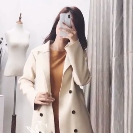 Áo Khoác Dạ Ép Loại 1Cao Cấp Dáng Dài Trẻ Trung Hiện Đại (Hàng Loại 1 Có sz có Dây Đeo) | BigBuy360 - bigbuy360.vn