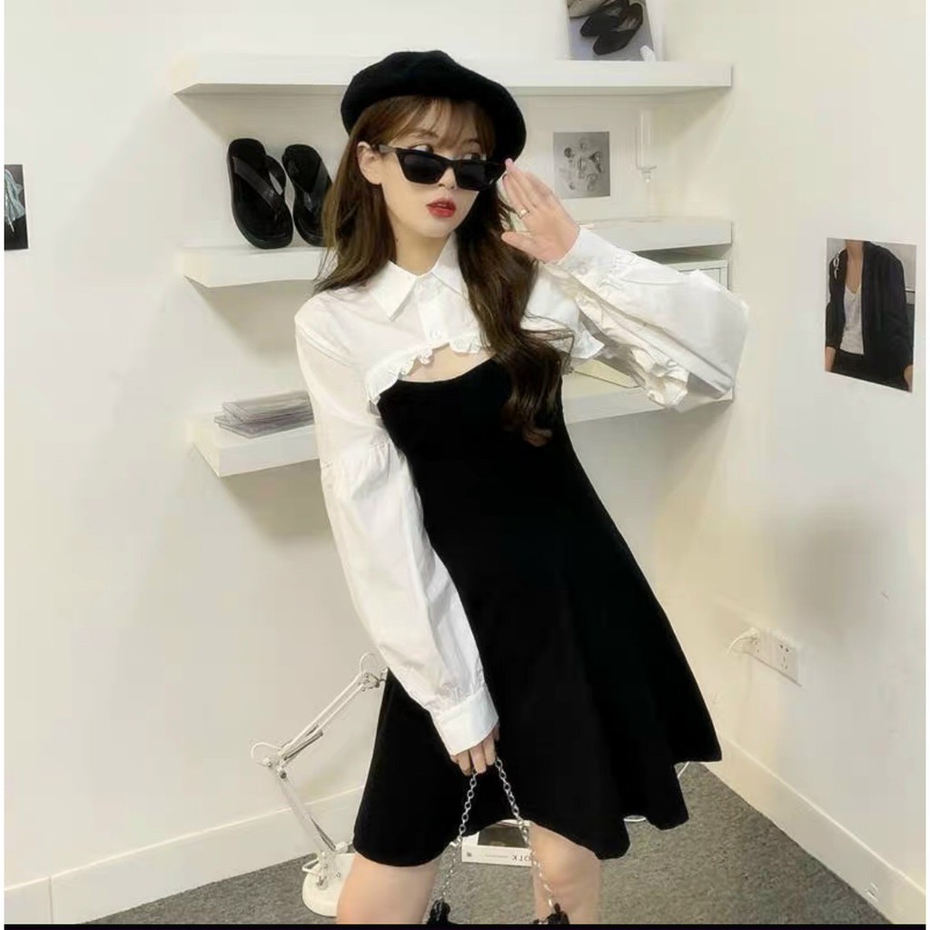 Đầm babydoll Phối Sơ Mi | BigBuy360 - bigbuy360.vn