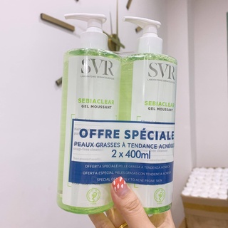 Sữa Rửa Mặt SVR Sebiaclear Gel Moussant 400ML - GEL RỬA MẶT KIỀM DẦU CHO DA DẦU, NHẠY CẢM CÓ MỤN