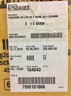 💐Gội & Xả TRESemme KERATIN SMOOTH Thailand 450mlx2