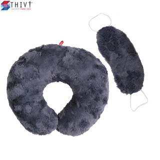 Combo gối chữ U và bịt mắt - THIVI