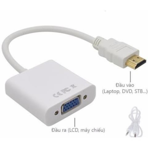 Cáp HDMI to VGA có âm thanh Audio