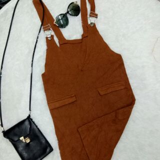 Combo váy len yếm len