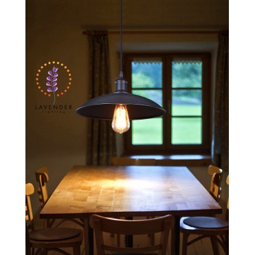 Đèn thả chao thuỷ tinh sơn trắng, đen TH071