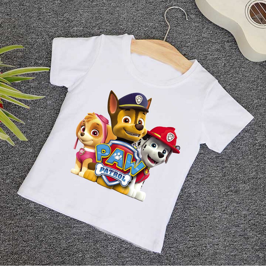 Áo Thun Đội Chó Cứu Hộ Paw Patrol Siêu Hot Cho Bé