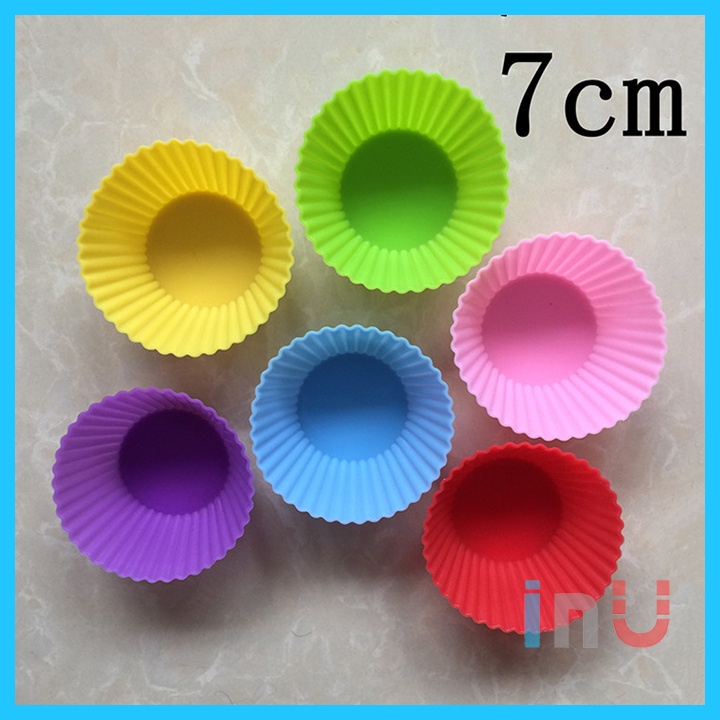 HCM - Combo 5 khuôn silicon cupcake nướng bánh muffin nhiều mẫu tròn, vuông, chữ nhật, sao, tim, bông, bướm... BSI