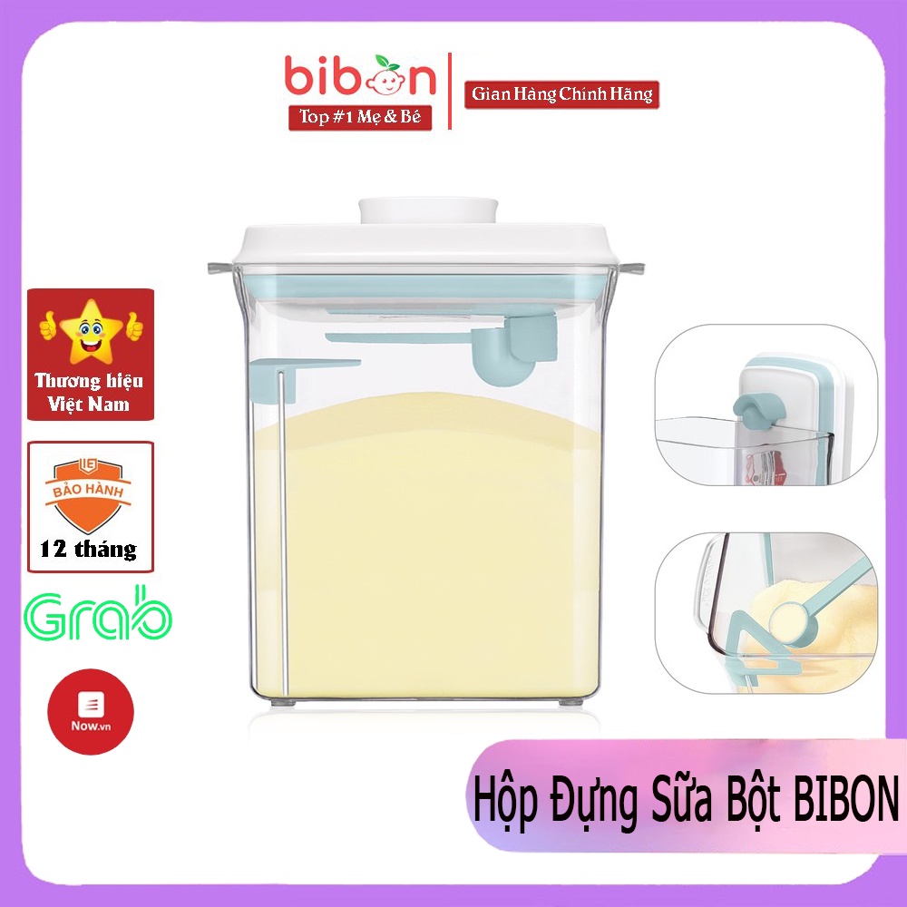 [ BIBON ] Hộp đưng sữa bột BIBON, hộp đựng bột ăn dặm BIBON - bảo hành 1 năm.