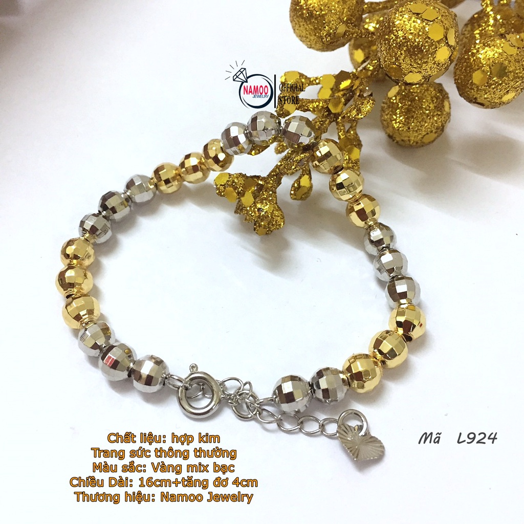 Lắc Tay 2 Màu Nữ L924 Cực Đẹp Có Tăng đơ Điều chỉnh độ rộng