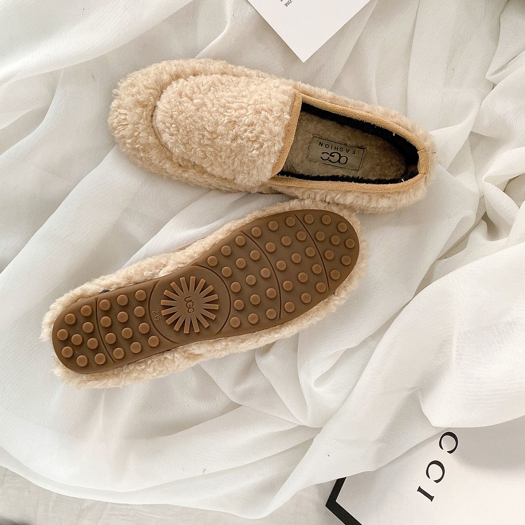 Giày Lười Lót Nhung Đế Bệt Thời Trang Dành Cho Nữ | BigBuy360 - bigbuy360.vn