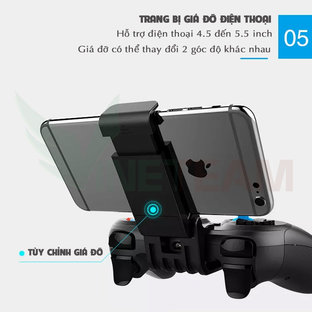 Tay cầm chơi game kết nối bluetooth IPEGA PG-9157 cho điện thoại/máy tính/tivi -dc4796