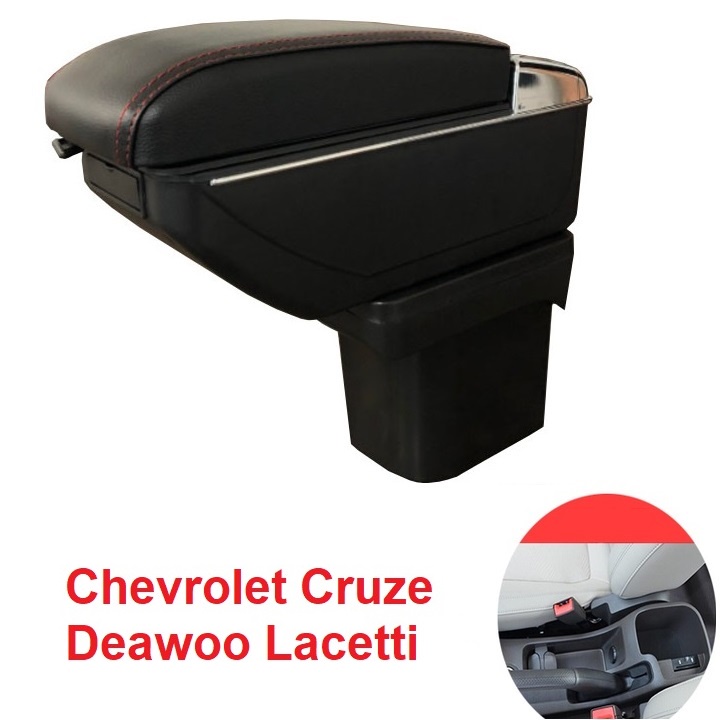 Hộp tỳ tay ô tô Chevrolet Cruze và Deawoo Lacetti (2 loại có và không có cổng USB)