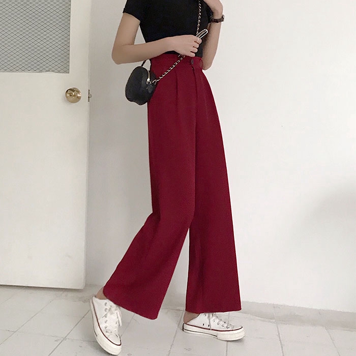 SUXI Quần Dài Lưng Cao Thiết Kế Mới Cho Phái Nữ