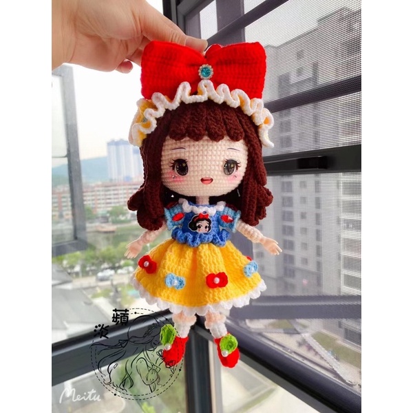 Bộ 6 cặp Tay giả búp bê handmade, tay búp bê túi khung
