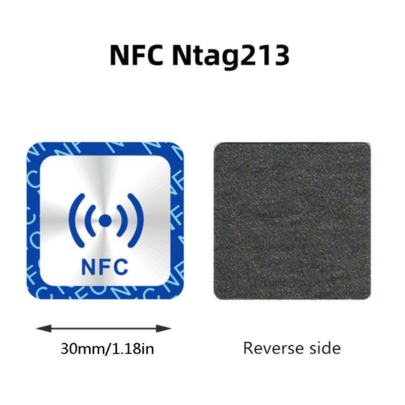 Set 6 sticker chống kim loại NFC NTAG 213 phổ biến