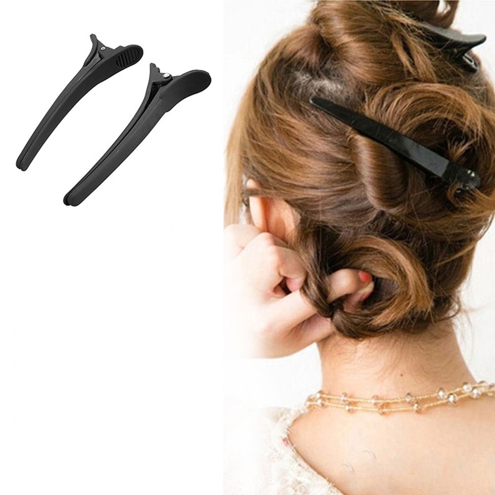 (Hàng Mới Về) Set 12 Kẹp Tóc Chuyên Dụng Cho Salon Làm Tóc
