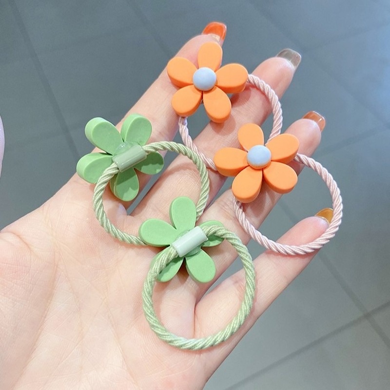 Dây Buộc Tóc Cao Su Họa Tiết Hoạt Hình Dễ Thương Cho Bé