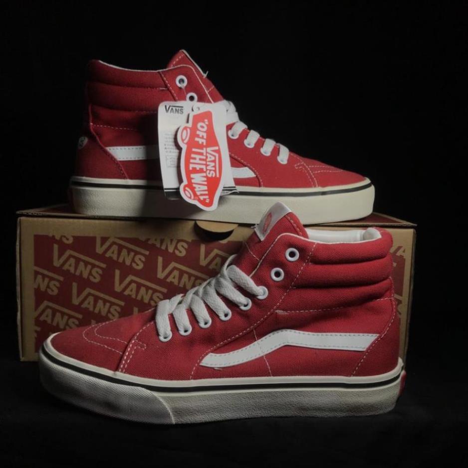 🌕 a Giày Vans Old School Cao Cổ Red Đỏ | Ảnh thật - Full Box - Freeship Có Sẵn ⚡ CHẤT sịn : 2021 ' ¹ $ * ࿋ོ༙ ` ₜ d ' 🍁