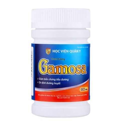 Thanh đường Gamosa HVQY- Hỗ trợ làm giảm cholesterol trong máu, giảm đường huyết (60 viên)