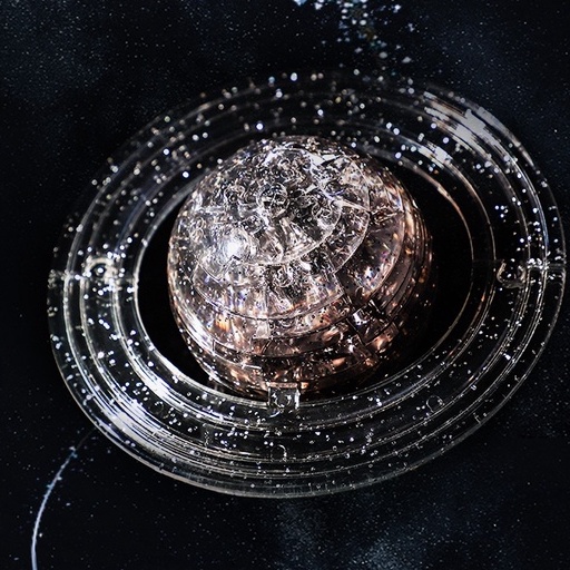 Bộ lắp ráp đồ chơi xếp hình hành tinh vũ trụ Tinh Thể Hành Tinh Sao Thổ DIY 3D