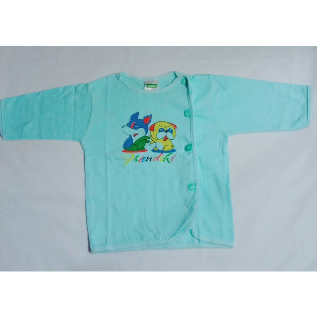 Áo bác sĩ tay dài màu sơ sinh 100% cotton