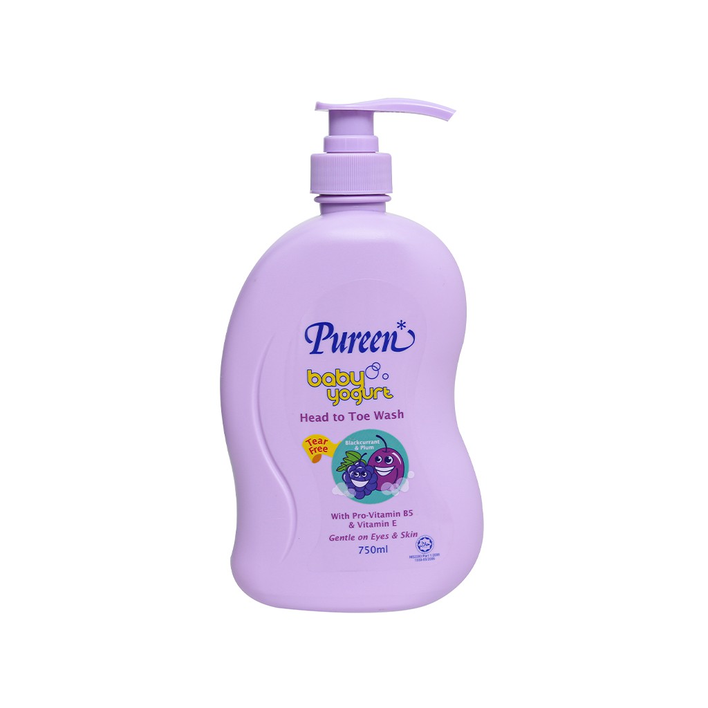 Sữa Tắm Gội Toàn Thân Cho Bé Pureen 750ml