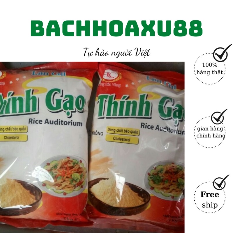 Thính gạo rang làm nem tai thơm, ngon chuẩn vị, thính thơm ngon 1kg