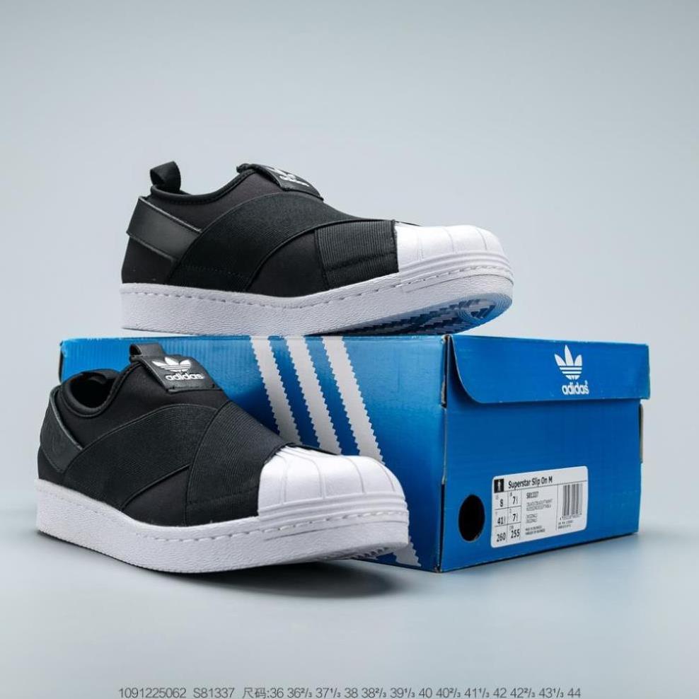 SẴN Giày Adidas Superstar Slip-On Shell Head One Đạp Đen Samurai Casual Sneakers S81337 BH 2 Năm 2020 New Có Sẵn ! * `