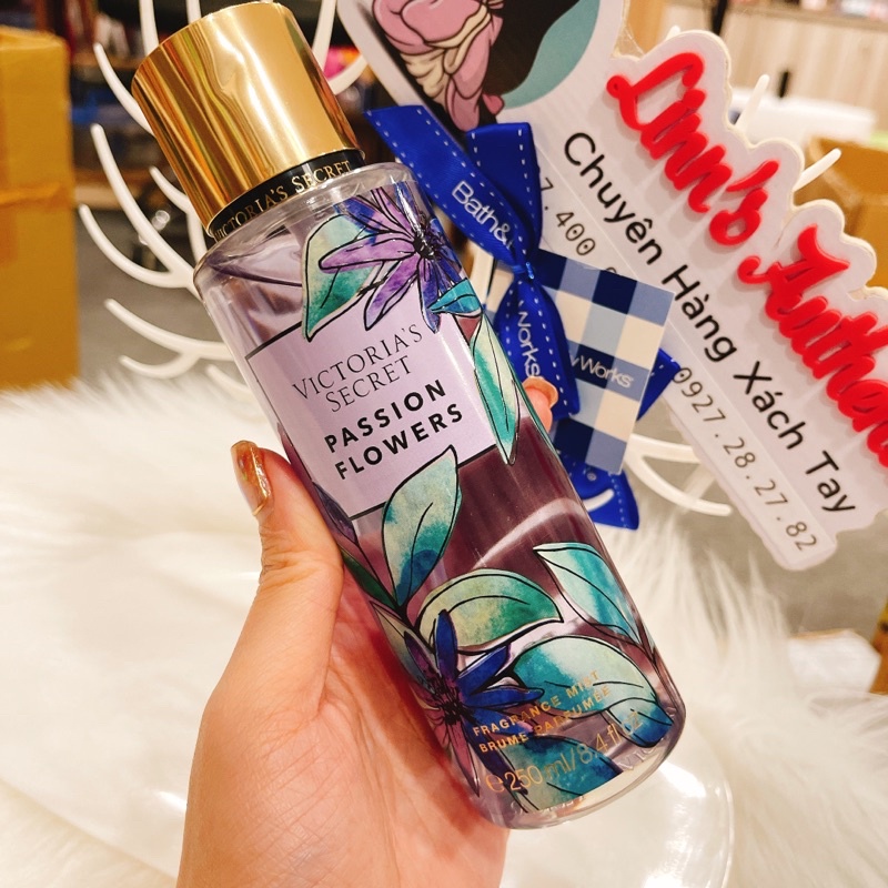 Auth _PASSION FLOWERS | DESERT LILY | WILD PRIMROSE | SPRING POPPIES - Xịt Thơm Toàn Thân Body Mist Victoria’s Secret