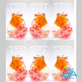 Bộ 10 Ly Thuỷ Tinh Đựng Sinh Tố Trà Sữa Dáng Miệng Loe 350 Ml M1038