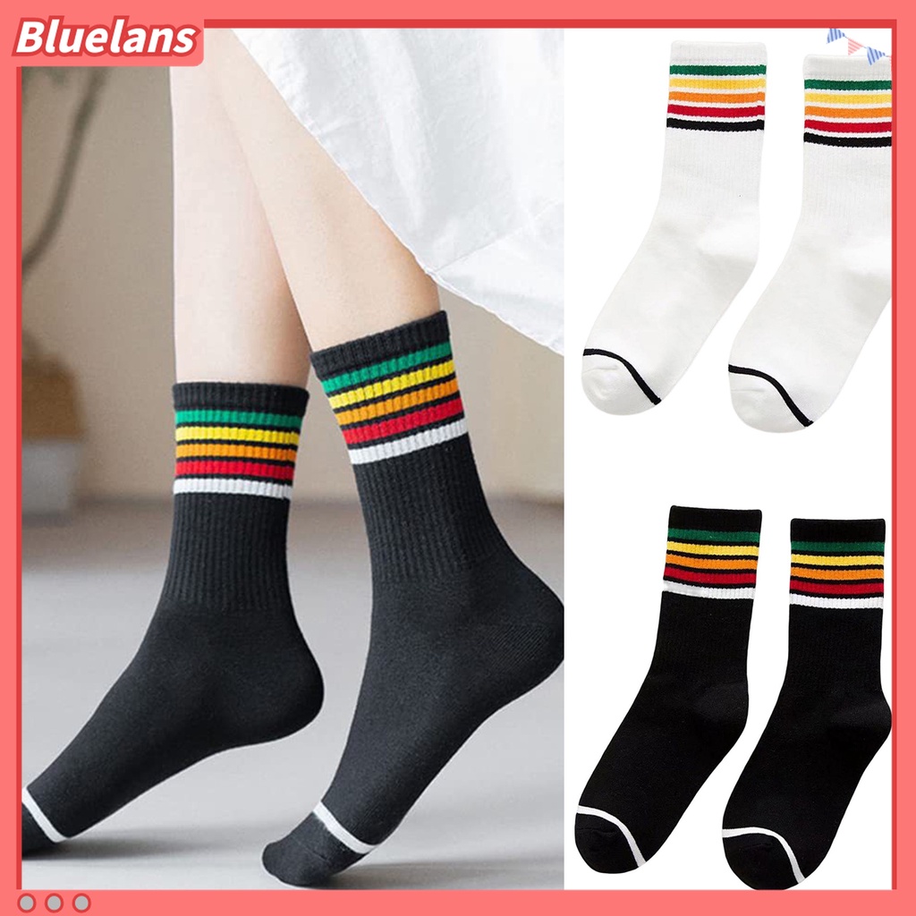 Vớ Nữ Thoáng Khí Họa Tiết Sọc Ngang Thời Trang Cao Cấp