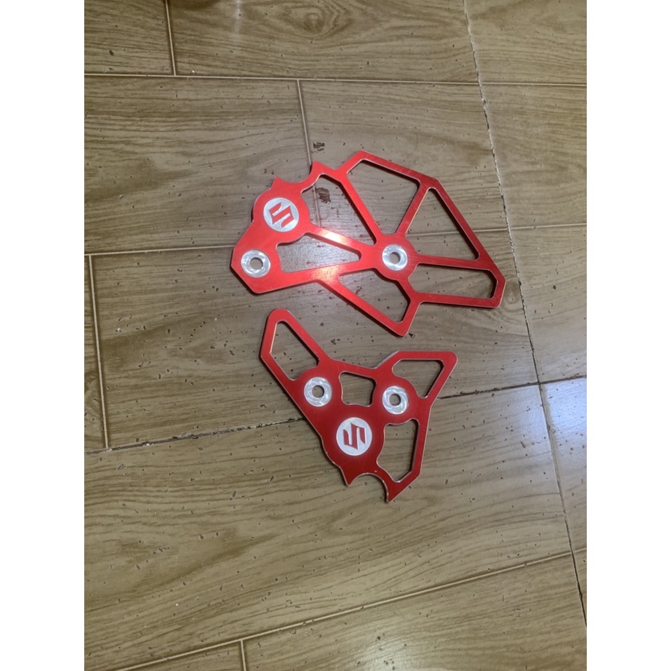 Ốp sườn xe raider Fi va satria nhôm CNC màu đỏ